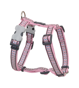 a girly pink harness